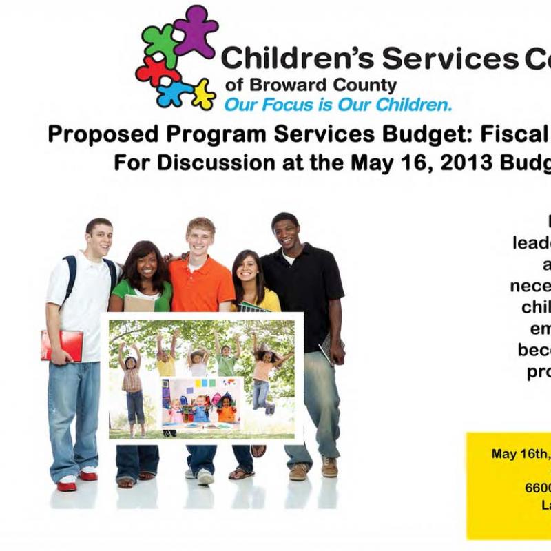 FY 2013-14 Program Services Budget