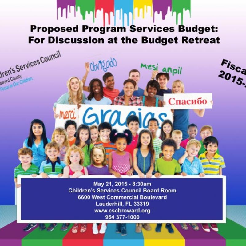 FY 2015-16 Program Services Budget