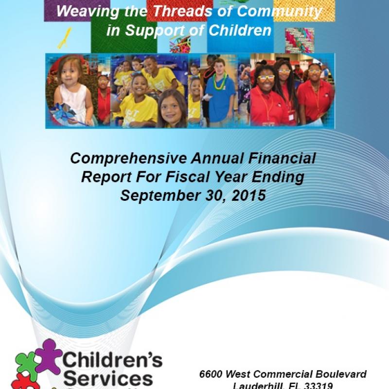 FY 2014-15 Comprehensive Annual Financial Report