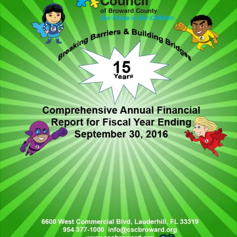 FY 2015-16 Comprehensive Annual Financial Report